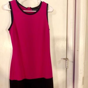 Fuchsia and Black Dress